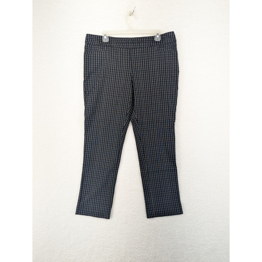 Apt‎ 9 Women's Professional Plaid Pants Black Striped 16P Regular